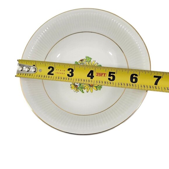 Staffordshire England Summertime Coupe Cereal Salad Soup Bowls – Set of 4 - Picture 6 of 16